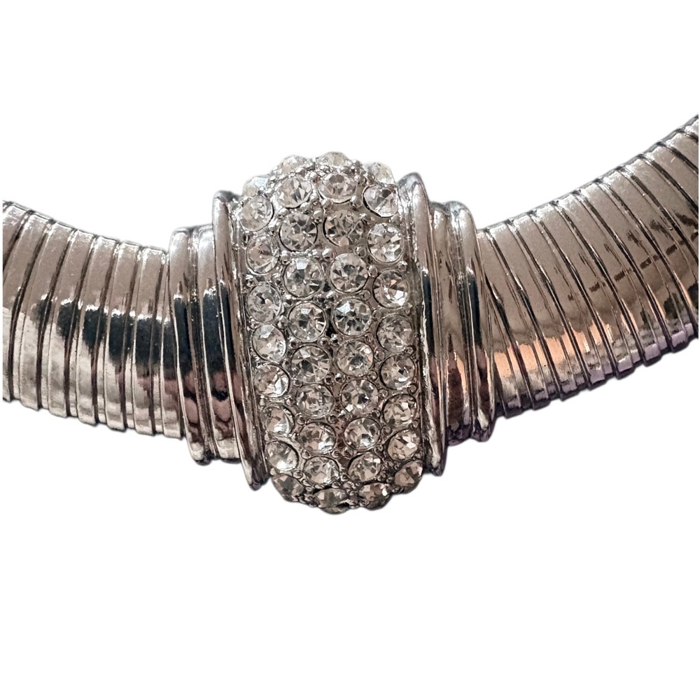 Off Park Collection Omega Chain Crystal Statement Necklace - Picture 3 of 7